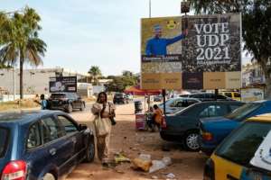 Political veteran Ousainou Darboe, 73, is considered the leading opposition candidate. By GUY PETERSON (AFP)