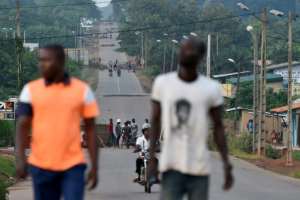 Protesters mounted barricades in the flashpoint town of Daoukro. By SIA KAMBOU (AFP)