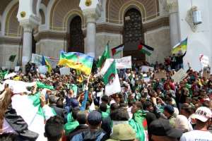 Protesters have rejected a July 4 presidential election announced by the interim government. By - (AFP)