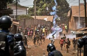 Protesters have taken to the streets over Conde's reform proposals since October. By CELLOU BINANI (AFP)