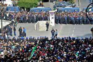 Protests have kept up every week since February, demanding a complete overhaul of the political system. By RYAD KRAMDI (AFP)