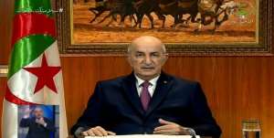 President Abdelmadjid Tebboune also called for early elections in a speech to the nation late Thursday. By - (Algerie 3/AFP)