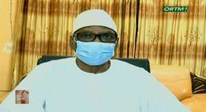 President Ibrahim Boubacar Keita said he had no choice but to resign. By - (ORTM/AFP)
