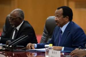 President of Cameroon Paul Biya (R) has ruled the country for 35 years. By Roman PILIPEY (POOL/AFP/File)