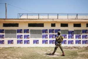 President Paul Biya will seek a seventh term at polls on Sunday. By ALEXIS HUGUET (AFP)