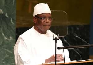 Rebel soldiers detained Ibrahim Boubacar Keita (pictured) and Prime Minister Boubou Cisse on Tuesday afternoon and drove the pair to a military base in the town of Kati. By Don EMMERT (AFP/File)