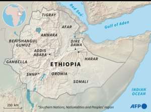 Regions of Ethiopia.  By Simon MALFATTO (AFP)