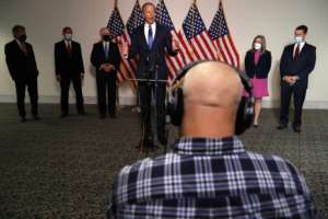Republican senators hold a press conference in Washington on September 15, 2020. By CHIP SOMODEVILLA (GETTY IMAGES NORTH AMERICA/AFP/File)