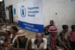 Residents in Ifotaka take part in an anti-malnutrition programme organised by Action Against Hunger and the World Food Programme (2018 file picture). By RIJASOLO (AFP/File)