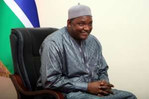Rights groups fear that the alliance between the political parties of President Adama Barrow (pictured) and Yahya Jammeh could hurt the chances of justice being done. By Lamin KANTEH (AFP)