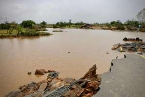 Roads connecting Beira to the outside world have been flooded or destroyed. By ADRIEN BARBIER (AFP)