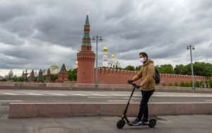 Russia offered a glimpse of hope as it reported that growth in new cases had been halted. By Yuri KADOBNOV (AFP)