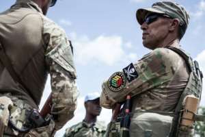 Russian military consultants have been training forces in the Central African Republic. By FLORENT VERGNES (AFP)