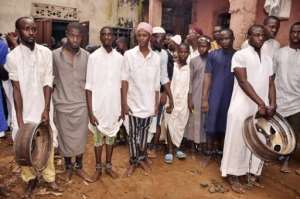 Scandal: Hundred of young men were rescued by police last year from a school in Kaduna, northern Nigeria, where many were chained and abused. By - (AFP)