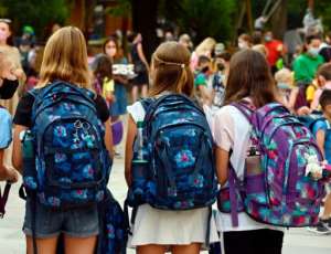 Schools resumed after the summer break in Berlin and several other German states. By Tobias SCHWARZ (AFP)