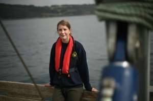 Scientist Clare Ostle used Continuous Plankton Recorder ships' logs to show that 'macroplastics' like shopping bags were already in the seas in the 1960s. By DANIEL LEAL-OLIVAS (AFP)