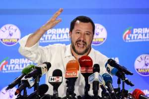 Salvini hardened his anti-immigration policies during his 14 months as interior minister. By Miguel MEDINA (AFP/File)