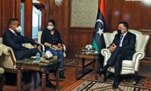 Sarraj also met with Italian Foreign Minister Luigi Di Maio. By - (AFP)
