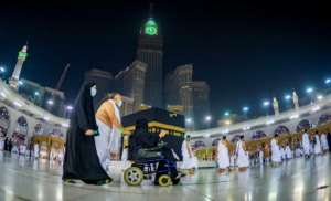 Saudis and foreign residents circumambulate the Kaaba in the Grand Mosque complex in the holy city of Mecca. By - (Saudi Ministry of Hajj and Umra/AFP)