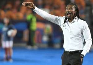 Senegal coach Aliou Cisse barks instructions during the 2019 Africa Cup of Nations final against winners Algeria in Cairo. By Khaled DESOUKI (AFP/File)