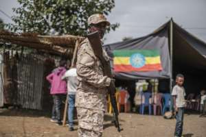 Security has been stepped up across the country for the election. By EDUARDO SOTERAS (AFP)