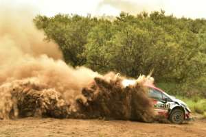 Seven-time champion Sebastien Ogier battled back to stand fourth overnight in his Toyota Yaris. By TONY KARUMBA (AFP)