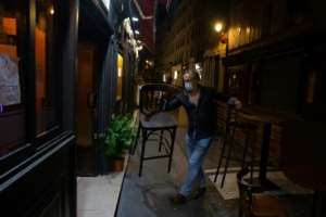 Several European countries have been shuttering bars and restaurants in a bid to fight a rampaging second coronavirus wave. By Abdulmonam EASSA (AFP)