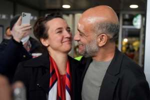 Shaath's wife, French national Lebrun, was deported from Egypt shortly after her husband's arrest in July 2019 on charges of aiding a terrorist organisation. By JULIEN DE ROSA (AFP)