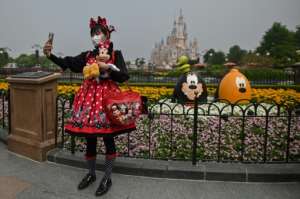 Shanghai Disnelyland opened its doors for the first time in three months. By Hector RETAMAL (AFP)