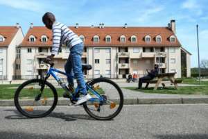 Since 2016, Ferrette has permanently hosted about 80 asylum seekers - half of them being children - from countries as far afield as Afghanistan, Sudan and Armenia. By SEBASTIEN BOZON (AFP)