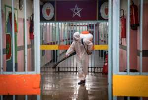 Since Morocco declared a health emergency in mid-March, prison visits have been halted. By FADEL SENNA (AFP)