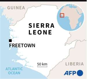 Map of Sierra Leone.  By Marimé BRUNENGO (AFP)