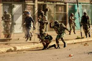 Six people were killed by live fire on Wednesday, spurring international condemnation. By Zinyange AUNTONY (AFP)