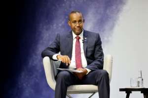 Somalia's Prime Minister Mohamed Hussein Roble has accused the president of trying to derail long-delayed elections. By Tolga Akmen (POOL/AFP/File)
