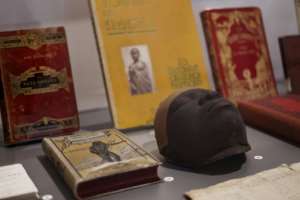 Some of the books and articles making up the collection in the