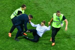 Some people close to Verzilov think he might have been poisoned for taking part in a pitch invasion at the World Cup final in Moscow.  By Mladen ANTONOV (AFP/File)