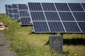 South Africa is pushing hard on solar energy but coal remains its main choice for meeting electricity needs. By GIANLUIGI GUERCIA (AFP)