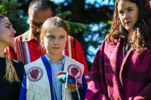 Swedish climate change activist Greta Thunberg could be among the Nobel Peace prize picks this year, Liberian laureate Laymah Gbowee. By MARTIN OUELLET-DIOTTE (AFP)