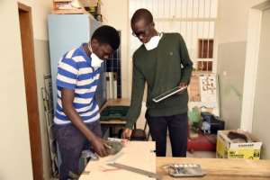 Students at Dakar's Ecole Superieur de Polytechnique (ESP) engineering school are taught to focus on practical projects and entrepreneurship. By Seyllou (AFP/File)