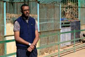 Sudanese vet Hamad Abdallah is among the professionals trying to save the surviving lions in the park. By ASHRAF SHAZLY (AFP)
