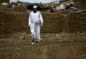 Sudanese farmers like Khair Daoud depend on peanut crops as a key part of their income. By ASHRAF SHAZLY (AFP)