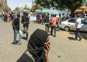 Sudanese police fired tear gas at protesters outside the army headquarters in Khartoum, the capital. By - (AFP)