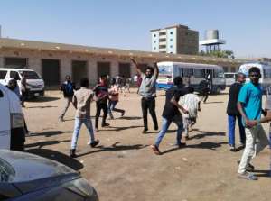 Sudanese protest in the streets of the capital Khartoum on January 13, 2019. By STRINGER (AFP)