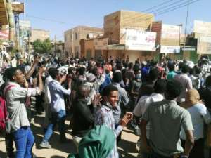 Sudanese protesters chant slogans during an anti-government demonstration in Khartoum on January 6, 2019. By - (AFP/File)