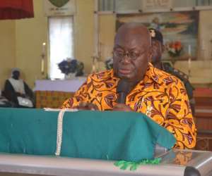 President Akufo-Addo at the Anglican Church in Tamale