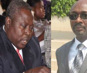 Martin Amidu (left), Alfred Woyome (right)