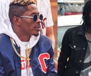 Shatta Wale (l) and Stonebwoy