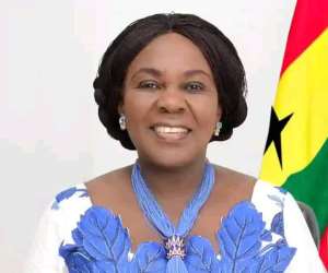 Cecilia Abena Dapaah, the Sanitation and Water Resources Minister. 