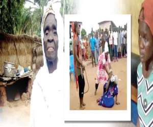 KILLED! Akua Denteh, The 90-year-old woman being assaulted by the suspects, GRABBED! Latifah Bumaye