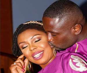 Afia Schwarzenegger and Lawrence Abrokwa